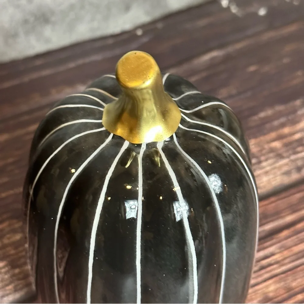 Set of 3 Target Bullseye Halloween 2022 Ceramic LED Light Up Pumpkins